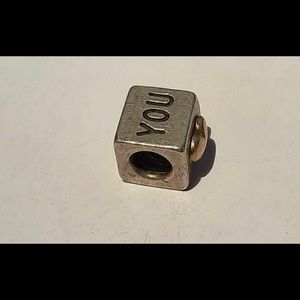 Pandora leather charm bracelet and charms